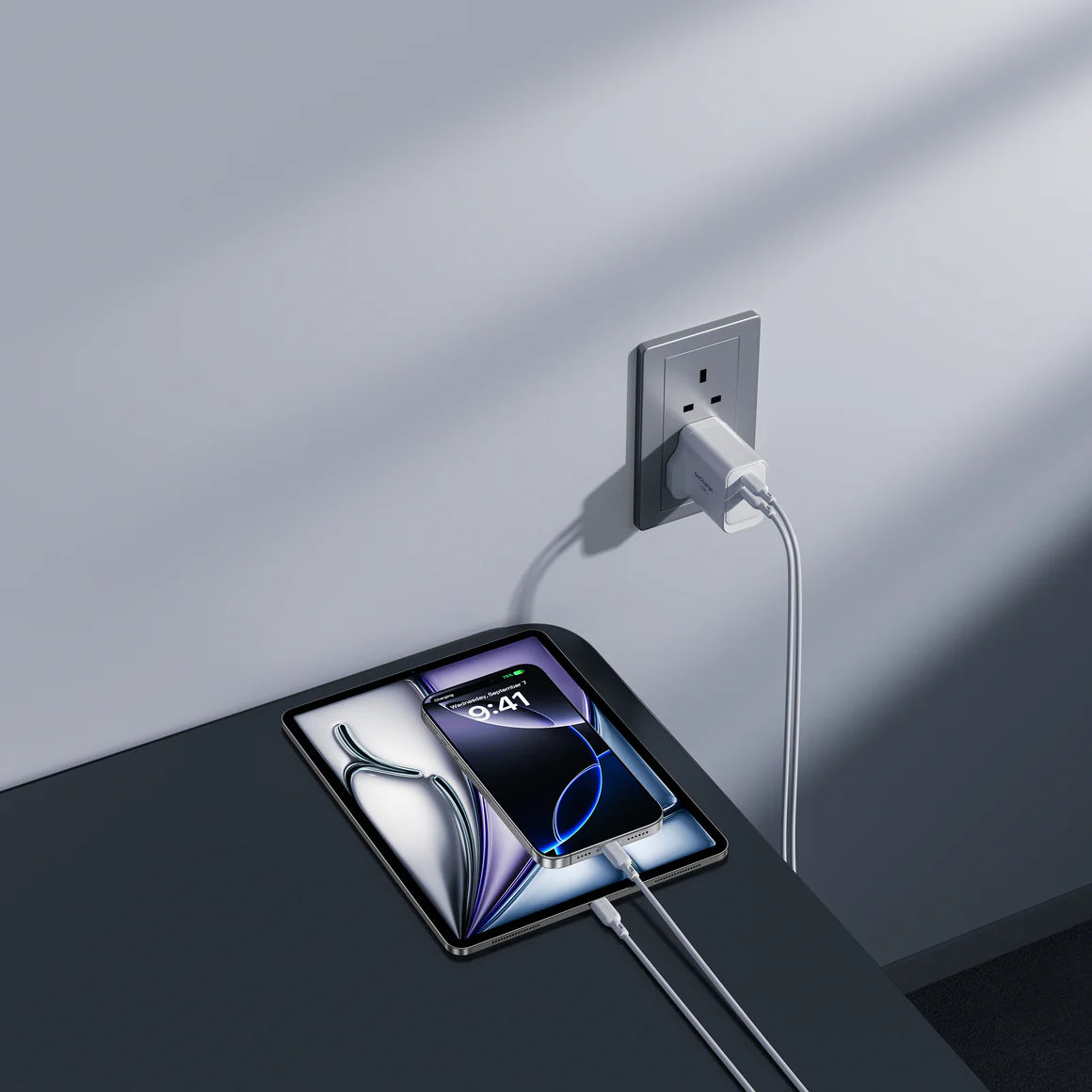 شاحن GoCharge 45W بمنفذين - Innostyle GoCharge 45W 2-Port Charger