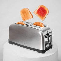 محمصة خبز Cecotec Toastin’ Time 1500 Inox 4 شرائح ستانلس ستيل بقوة 1500 واط | Cecotec Toastin’ Time 1500 Inox 4-Slice Toaster 1500W Stainless Steel