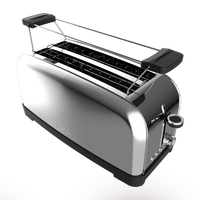 محمصة خبز Cecotec Toastin’ Time 1500 Inox 4 شرائح ستانلس ستيل بقوة 1500 واط | Cecotec Toastin’ Time 1500 Inox 4-Slice Toaster 1500W Stainless Steel
