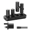كومبو باور بانك راف باور, 4 x باور بانك بسعة 5000 مللي امبير مع قاعدة شحن - اسود | RAVPower RP-PB1223 Family Charging Combo 4 × 5000mAh Power Bank With Charging Station - Black