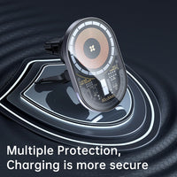 حامل وشاحن مكدودو اللاسلكي المغناطيسي للسيارة بقدرة شحن 15 واط | Mcdodo 15W Magnetic Wireless Charger Car Mount