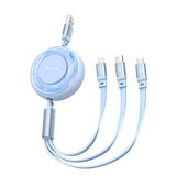 كيبل مكدودو 3 في 1 قابل للسحب بطول 1.2 متر | Mcdodo 3 in 1 Retractable Charging Cable 1.2m