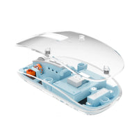 ماوس ويوو كريستال الشفاف المغناطيسي اللاسلكي, 2.4G + بلوتوث | WiWU Crystal Transparent Magnetic Wireless Mouse – Bluetooth + 2.4G
