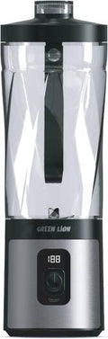 Green Lion ProJet Blender 120W 600mL | 3×1500mAh | 6 Blades | LED | Self-Cleaning – Black | خلاط جرين لايون بروجيت 120 وات 600مل 6 شفرات شاشة LED أسود