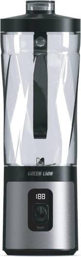 Green Lion ProJet Blender 120W 600mL | 3×1500mAh | 6 Blades | LED | Self-Cleaning – Black | خلاط جرين لايون بروجيت 120 وات 600مل 6 شفرات شاشة LED أسود