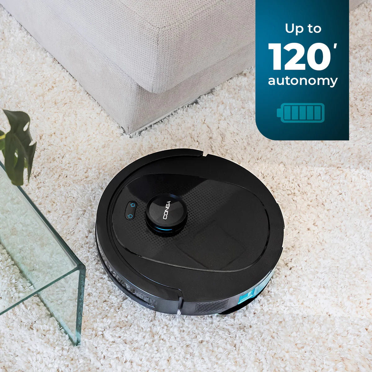روبوت تنظيف Cecotec Conga 8490 Ultimate Ultra Power الذكي بقدرة شفط 7000 باسكال وتقنية الليزر | Cecotec Conga 8490 Ultimate Ultra Power Smart Robot Vacuum Cleaner