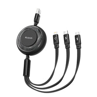 كيبل مكدودو 3 في 1 قابل للسحب بطول 1.2 متر | Mcdodo 3 in 1 Retractable Charging Cable 1.2m