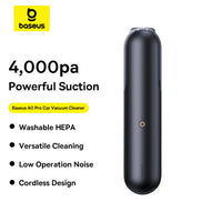 مكنسة سيارة بيسوس A0 Pro لاسلكية قوية لتنظيف السيارة – أسود | Baseus A0 Pro Car Vacuum Cleaner Cordless Powerful Portable Cluster Black