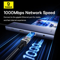Baseus UltraJoy 10-Port HUB Docking Station Space Grey - محطة إرساء بيسوس الترا جوي 10 منافذ رمادي