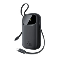 Baseus EnerFill FC31 Qpow 3 Power Bank 20000mAh 45W Black - باور بانك بيسوس انرفيل FC31 كيو باو 3 20000 مللي أمبير 45 واط أسود