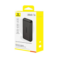 بطارية محمولة Baseus Lipow Power Bank 20000mAh 15W Black مع كابل