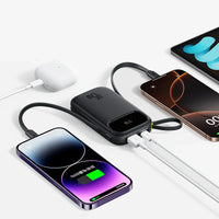 Baseus EnerFill FC31 Qpow 3 Power Bank 20000mAh 45W Black - باور بانك بيسوس انرفيل FC31 كيو باو 3 20000 مللي أمبير 45 واط أسود