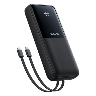 Baseus Lipow Dual-Cable Power Bank 20000mAh 22.5W - باور بانك بيسوس ليبو 20000 مللي أمبير