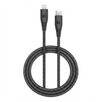 كيبل USB-C إلى لايتننغ مضفر بطول مترين من راف باور RP-CB1018 | RAVPower RP-CB1018 Braided USB-C to Lightning Cable 2m