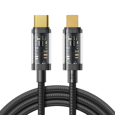 كيبل جويرووم يو اس بي سي الى لايتننغ بقدرة شحن 20 واط وطول 1.2 متر - اسود | JOYROOM S-CL020A12 Lightning To USB-C PD Cable 20W 1.2m – Black