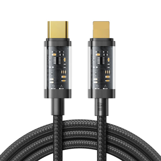 Kabloya Joyroom USB-C bo Lightning, Şarjkirina 20W, Dirêjahiya 1.2m - Reş | JOYROOM S-CL020A12 Kabloya Lightning Bo USB-C PD 20W 1.2m – Reş