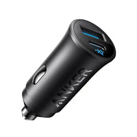 Şarjêra Otomobîlê ya Anker 30W bi Du Portên USB-C û USB-A