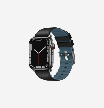 UNIQ Linus AiroSoft silicone Apple Watch band Black