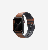 UNIQ Straden waterproof leather Apple Watch band Saddle Brown