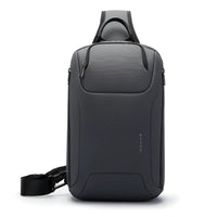 BANGE 8031 Men’s Waterproof Anti-Theft Chest Bag | حقيبة كتف رجالية من بانجي, ضد الماء ومضادة للسرقة