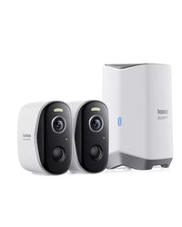 Baseus Security N1 Outdoor Camera 2K 2-Cam Kit White UK | كاميرا بيسوس الأمنية N1 خارجية 2K طقم كاميرتين أبيض UK