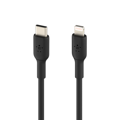 Kabloya şarjê ya bilez a Belkin BoostCharge USB-C ber bi Lightning 1m - Lê kabloya şarjê ya bilez a BoostCharge USB-C ber bi Lightning 3.3 ling / 1 metre ye.