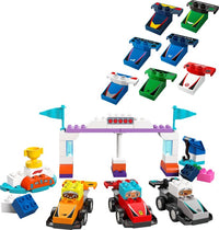 ليغو دوبلو سيارات سباق وسائقو فريق فورمولا 1 | LEGO DUPLO F1 Team Race Cars & Drivers 10445