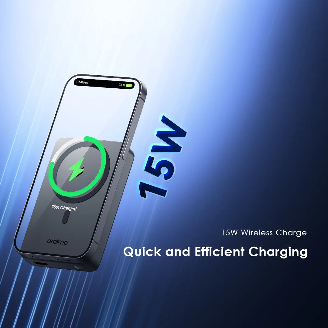 باور بانك أوريمو MagPower اللاسلكي المغناطيسي بسعة 10,000 مللي أمبير | Oraimo MagPower 10000mAh Power Bank