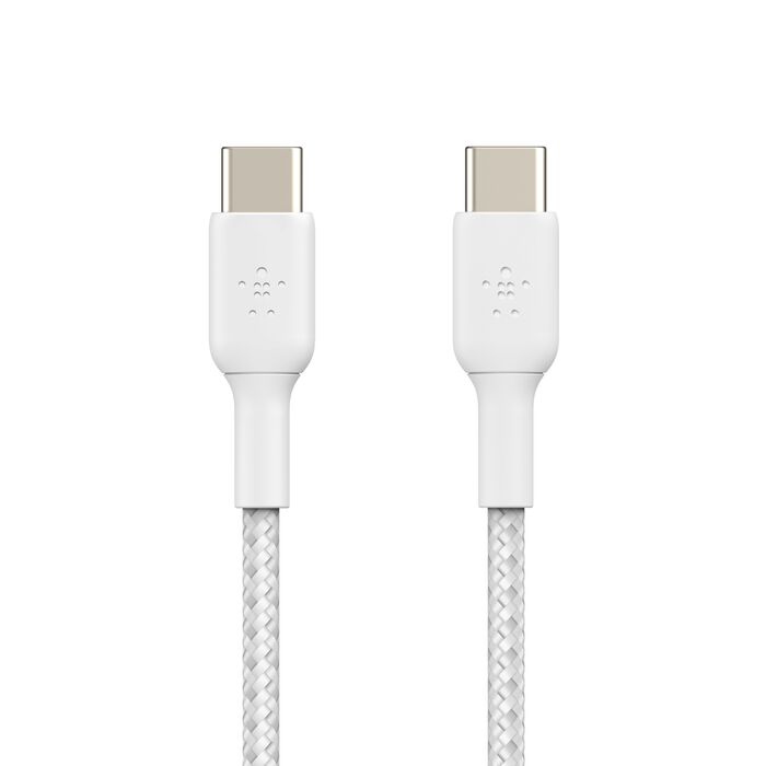 كيبل بيلكن BoostCharge مضفر تايب سي الى تايب سي بطول 1 متر | Belkin BoostCharge Braided USB-C to USB-C Cable 1M/3.3ft