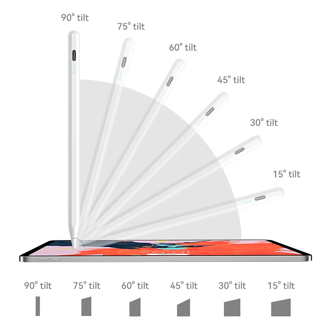 Stylus JOYROOM JR-X15 ji bo iPad - Şarjkirina Bilez, Nivîsandina Rast