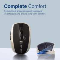 Promate Breeze Gold mouse contoured side grip detail