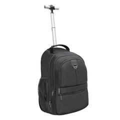 Promate Compact-TR Trolley Backpack 15.6 inch Laptop Black-Front