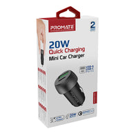 Promate DriveGear-20W أثناء شحن الهاتف بالسيارة