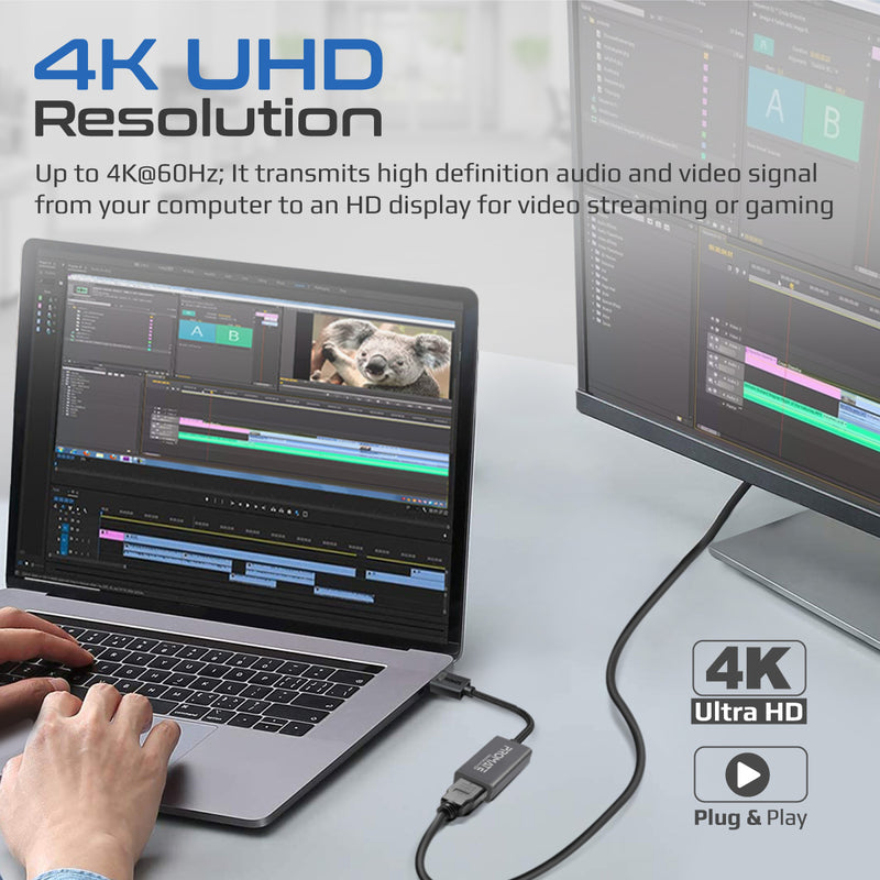Promate MediaLink-DP adapter - angle view