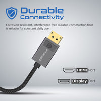 Promate MediaLink-DP braided cable detail