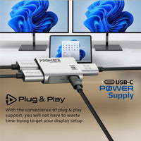 Promate MediaSplit-C2 USB-C power port detail