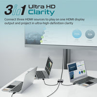 Promate MediaSwitch-H3 HDMI switch - angle view