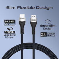 Promate PrimeLink8K-300 cable braid detail