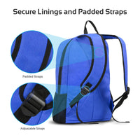 Promate Alpha-BP Anti-Theft Laptop Backpack 15.6 inch Blue-Open