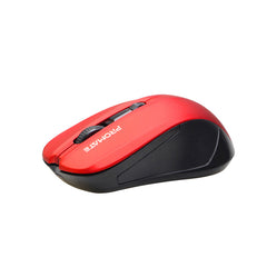 Promate Contour Red comfort performance wireless ergonomic mouse - main view