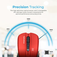 Promate Contour Red mouse thumb rest detail