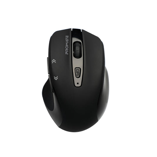 Promate Cursor Black ergonomic wireless optical mouse - main view