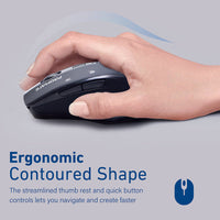 Promate Cursor Black mouse top view