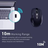 Promate Cursor Black mouse EZGrip side detail