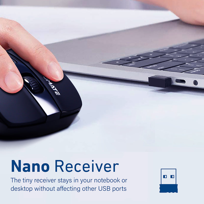Promate Cursor Black mouse nano USB receiver detail