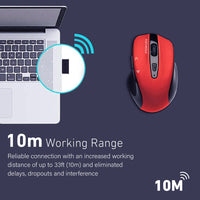 Promate Cursor Red mouse EZGrip side detail