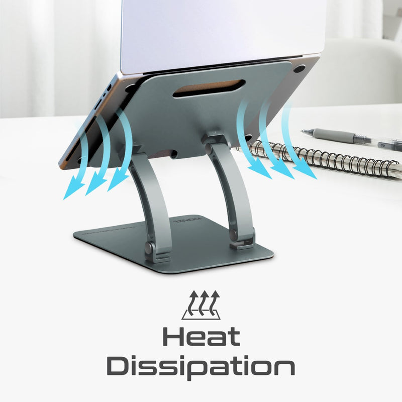 Promate DeskMate-7 multi-level height adjustment detail