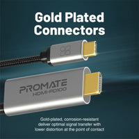 Promate HDMI-PD100 connectors detail