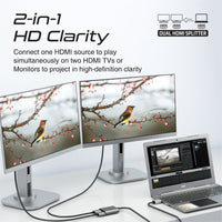 Promate MediaSplit-H2 HDMI splitter - angle view