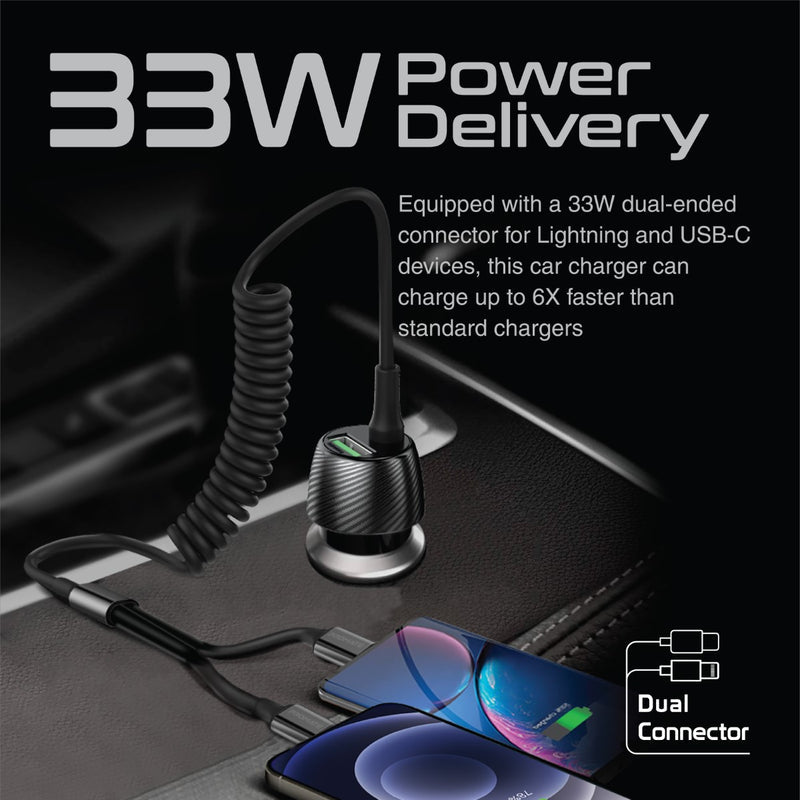 Promate PowerDrive-33PDCI شاحن سيارة مدمج يدخل بمقبس السيارة